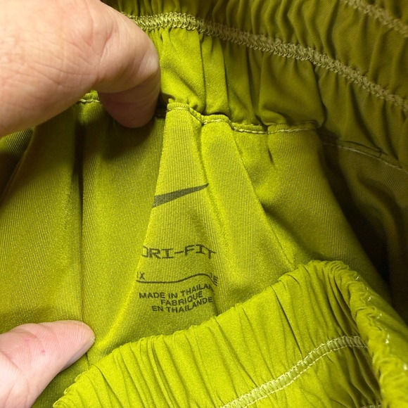 Nike Shorts Women's 1X Ultra‎ High Waisted Lined Running Workout Athletic Green - Picture 5 of 12